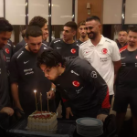 A National Team surprises Ferdi Kadioglu for his birthday