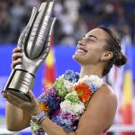 Aryna Sabalenka defeats home favorite Zheng Qinwen to win third straight Wuhan Open title