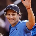 Former footballer Forlan beaten on pro tennis debut